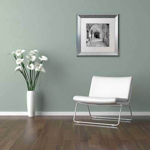 Trademark Fine Art "Padova I" Canvas Art by Alan Blaustein, White Matte, Silver Frame