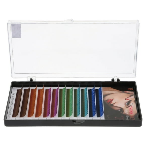 1 Box Colored Eyelash Extensions False Lash Extensions Colorful Fake Lashes