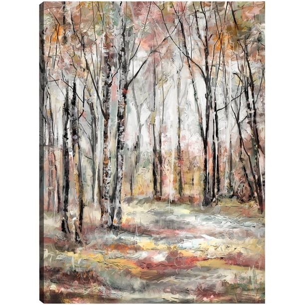 Cuadro Decorativo - Árboles de caleidoscopio I Jr Impresión en canvas, estrechado.