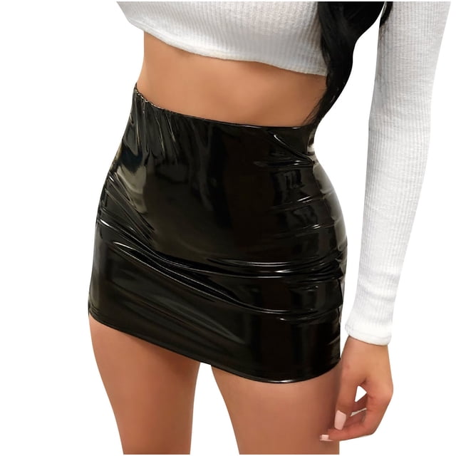 Faldas Para Mujer Falda Casual de Moda Falda Ultracorta Falda de Cadera Sólida Falda Acampanada Odeerbi ODB125116