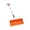 Orange, variant on Holloyiver ABC Removable Portable Thickened Wide Plastic Snow Shovel, Aluminum Handle Snow Spade for Outdoor Winter Snow Removal (Multi-Color)