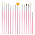 thumbnail image 5 of 15Pcs/Set Pro Nail Art Dotting Drawing Pen Polish Makeup Brushes Manicure Tools, 5 of 7