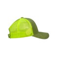 thumbnail image 3 of Gravity Threads Kids Ponytail Messy Bun Trucker Hat, Lime, 3 of 5