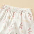 thumbnail image 6 of Zszcpp Baby Girl Pajamas Outfits Set Pj'S Floral Print Short Sleeve Button Down Adorable Brief Bed Gown Cute Lovely Nightdress Cozy Shorts Pants Sleepwear Clothing Suits, 6 of 7