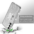 thumbnail image 7 of for Samsung Galaxy A16 5G Case with Ring Kickstand Lanyard Shockproof Protection Phone Case Cute Soft TPU Glitter Cover for Girls Women Men - Silver, 7 of 7