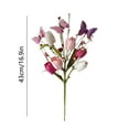 thumbnail image 3 of Zmeidao Valentines Tulips Artificial Flowers Butterfly Picks Flower Stem Branches for Valentines Anniversary Flower Bouquets Wedding Home Decor, 3 of 6