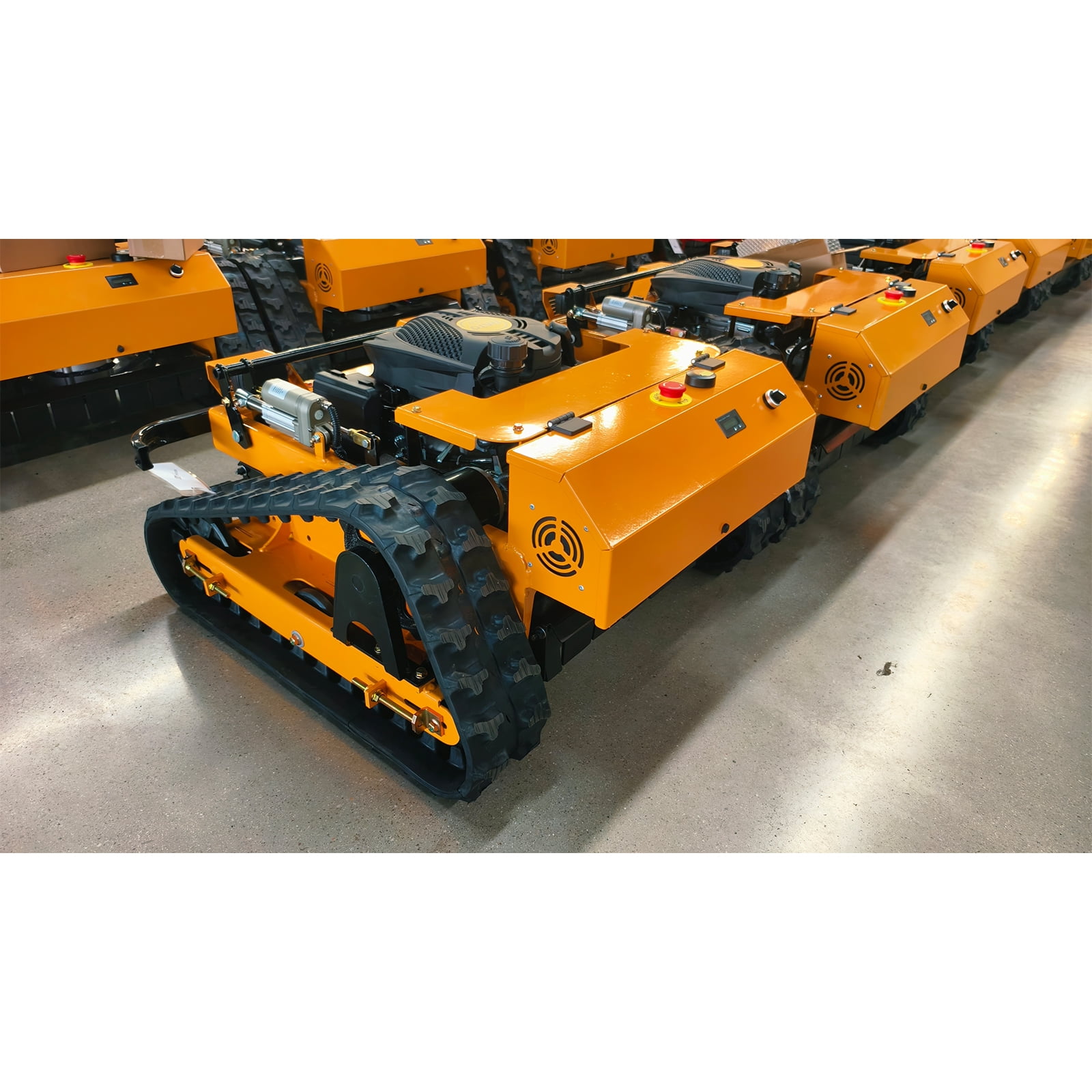 225CC 9HP 22" Robotic Remote Control Gas Lawn Mower Tracked 4WD Zero-Turn Slope