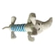 thumbnail image 3 of Juguete de peluche para perro, lindo animal a rayas con 4 patas, juguete masticable para perro, para mascotas, perros y gatos, para rechinar los dientes, limpieza, elefante, 3 of 12