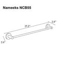 thumbnail image 2 of Nameeks Nameeks NCB55 General Hotel 25" Towel Bar - Black, 2 of 2