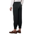 thumbnail image 3 of Pantalones recortados INSPIRE CHIC para hombres con doble pliegue y pierna con cremallera, pantalones formales 36 negro, 3 of 6