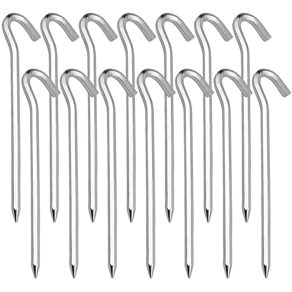 Tent Pegs with Secure Curved Hook Ends Hexagon Aluminium Tent Pegs