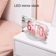 thumbnail image 4 of Inteprter Proyector Reloj digital multifuncional automático Espejo de maquillaje Relojes de proyección para dormitorio Sala de estar Electrónica Luz blanca, roja, 4 of 6