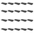 thumbnail image 4 of Tope de puerta anticolisión negro, 20 unidades, sin taladros, estable, de plástico, para casa, oficina, hospital., 4 of 14