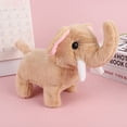 thumbnail image 3 of Elefante eléctrico color albaricoque que camina hablando Mueve la cola Peluche artificial, 3 of 4