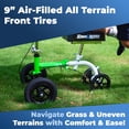 thumbnail image 4 of KneeRover GO Hybrid: el scooter de rodilla todoterreno más compacto para adultos, ideal para cirugías de pie, andador de rodilla resistente para fracturas de tobillo y recuperación de lesiones de pie,, 4 of 5