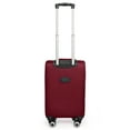 thumbnail image 2 of New York Xpress 20" Softside Carry On Luggage Lightweight Expandable Suitcase with Spinner Wheels, Burgundy/Grey, WD8815, 2 of 12