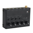 thumbnail image 3 of 4 Channel Audio Mixer, Metal Shell Independent Volume Control Strong Configuration Simple  Mode 4 Channel Headphone Amplifier  for Home EU Plug,UK Plug,US Plug, 3 of 7