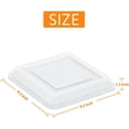 thumbnail image 2 of Square Bakeware Lid, 2-Pack Plastic Food Storage Replacement Cover Set, Fits for 8 x 8 -Inch Baking Pan, 2 of 6