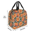 thumbnail image 2 of Pofeuu Autumn Pumpkins Gingham Print Lunch Bag Lunch Box Large Capacity Insulated Lunch Bag for Adult, Leakproof Reusable Lunch Tote Bags for Work, 2 of 5
