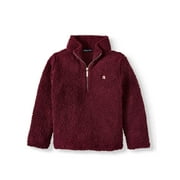 Sequin Love Applique Pullover Sherpa (Little Girls & Big Girls)