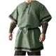 thumbnail image 3 of Blusa de manga medieval renacentista de color liso para hombre, ideal para cosplay y el Día de Todos los Santos., 3 of 3