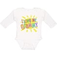 thumbnail image 3 of Inktastic I Love my Grammy- sun and rainbow letters Boys or Girls Long Sleeve Baby Bodysuit, 3 of 5