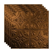 FASÄDE Traditional Style/Pattern 2 Decorative Vinyl 2ft x 2ft Lay in Ceiling Panel in Oil Rubbed Bronze (5 Pack)