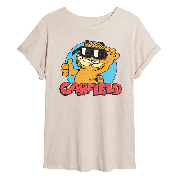 Garfield - Sunglasses Oversized Graphic T-Shirt