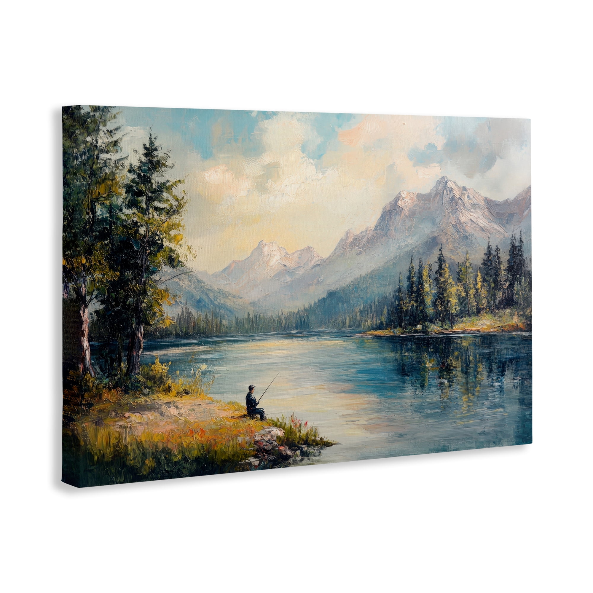 Stupell Industries Secret Fishing Spot Canvas Wall Art, design by Petal Prints Design