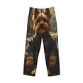 thumbnail image 2 of Vsdgher Forest Creek Cute Dog Print Mens Pajama Pants Sleep & Lounge Pants, PJ Bottoms With elastic waistb and Pockets, 2 of 5