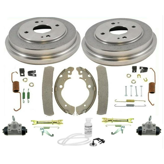 Drums Shoes Springs Wheel Cylinders for Honda 90-02 Accord With Rear Drums 9pc