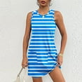 thumbnail image 3 of cfhntfmh Tank Dresses for Women Lounge Round Neck Sleeveless Cute Print Sundress Beach Summer Loose Dress with Pockets, 3 of 6