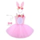 thumbnail image 4 of Diadema con tutú de conejo de Pascua, pajarita con cola, tocado con Orejas de conejo, novedad, traje de Animal para niños, para actuación, fiesta de SG Yinane Diadema de cola de disfraz, 4 of 8