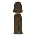 thumbnail image 5 of Bixock Two Piece Sets for Women,Loungewear Set for Women Long Sleeve Hoodie Tops Straight Wide Leg Pants Casual Warm Sets, 5 of 8