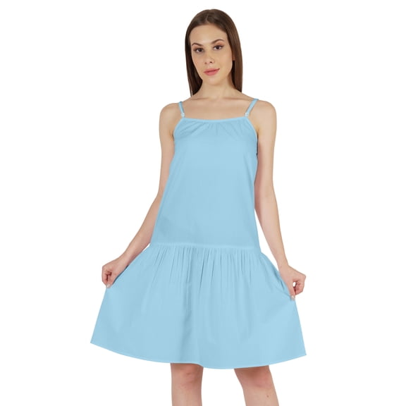 Inkmeso Sexy Summer Midi Dress For WoMen's Adjustable Spaghetti Strap Short Beach Dress