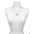 thumbnail image 3 of Delight Jewelry Silvertone Panda with Baby Hero Ring Charm Necklace, 18", 3 of 4
