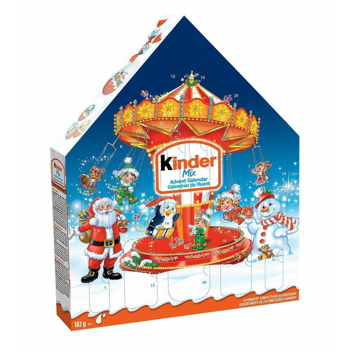 Berouw Gloed Storen Kinder Christmas Advent Calendar, 24 Count Assorted Chocolates, 182 grams -  Walmart.com