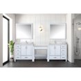 thumbnail image 4 of Coraline 102 in W x 22 in D White Double Bath Vanity, Carrara Marble Top, and Faucet Set, 4 of 4