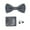 Gray, variant on 1 Set Men Bow Tie Kit Bow Tie Kerchief Cufflinks Set Weddings Business Events Outfit Accessories