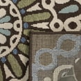 thumbnail image 5 of SAFAVIEH Veranda Axum Geometric Indoor/Outdoor Runner Rug, 2'3" x 8', Chocolate/Blue, 5 of 6