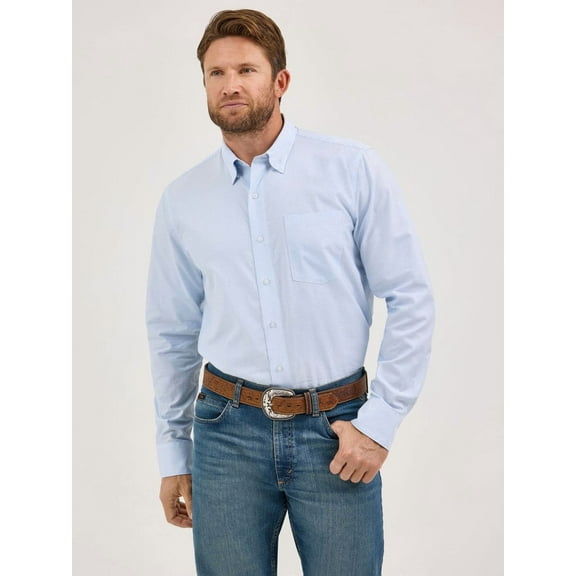 Wrangler Cody Johnson Blue Broken Strip - Mens Shirt - 112369518