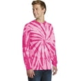 thumbnail image 4 of Port & Company Tie Dye Long Sleeve Tee-3XL (Pink), 4 of 6