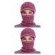 thumbnail image 2 of sweethay Gorro cálido de invierno para mujer, bufanda de punto de terciopelo a prueba de viento, gorro para niña que mantiene el calor, gorro para Cuero Rosa 2piezas sweethay CBP143573, 2 of 6