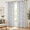 Beige(navy Blue Floral)-55"W x 84"L (Pack of 2), variant on Black 55"W x 63"L (Pack of 2) Semi Sheer Linen Cotton Tassel Window Curtain Drapes