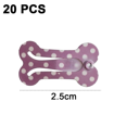 thumbnail image 2 of Pinzas para el pelo con forma de hueso de 1 pulgada, accesorios para el cuidado de mascotas, para perros, gatos y cachorros, paquete de 20, 2 of 5