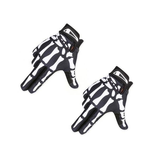 Moto Resistentes Al Desgaste Guantes De Dedo Largo Guantes De Hueso Calavera De Dedo Completo Cálido Para Esquiar Montar Escalada Kearding OD010504-02