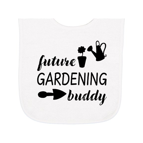 Inktastic Future Gardening Buddy Baby Terry Cloth Bib