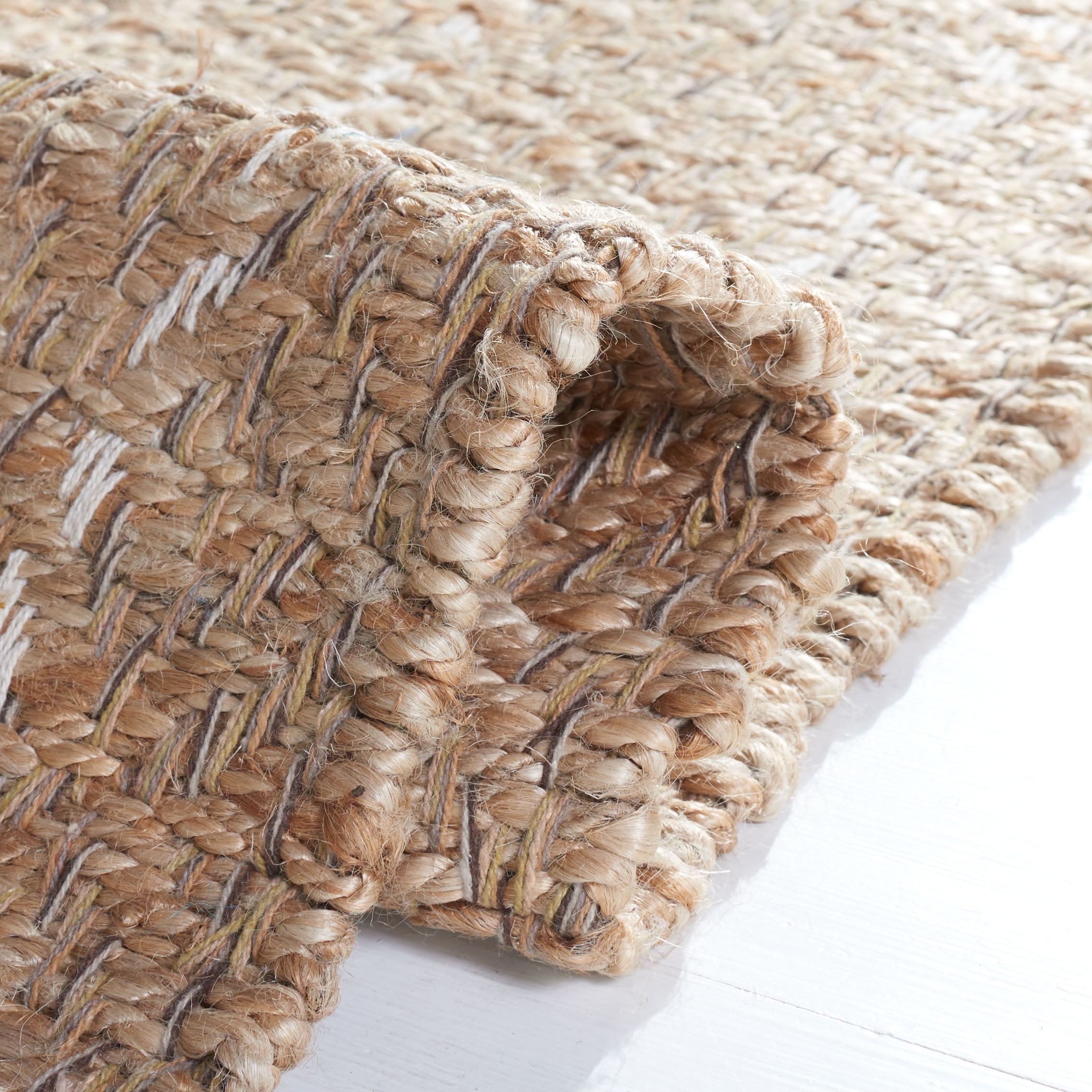SAFAVIEH Cape Cod Kristen Distressed Area Rug, Blue/Natural, 5' x 8'