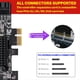 thumbnail image 4 of Tarjeta de Expansión PCIe A de 8 Puertos. Adaptador Multiplicador de Controlador PCI Express X1 A SATA3 para SSD/HDD para Minería., 4 of 5