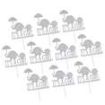 thumbnail image 1 of 10 / set / Silver Cake Topper Baby Shower NIÑO / TI'S Plata, 1 of 9